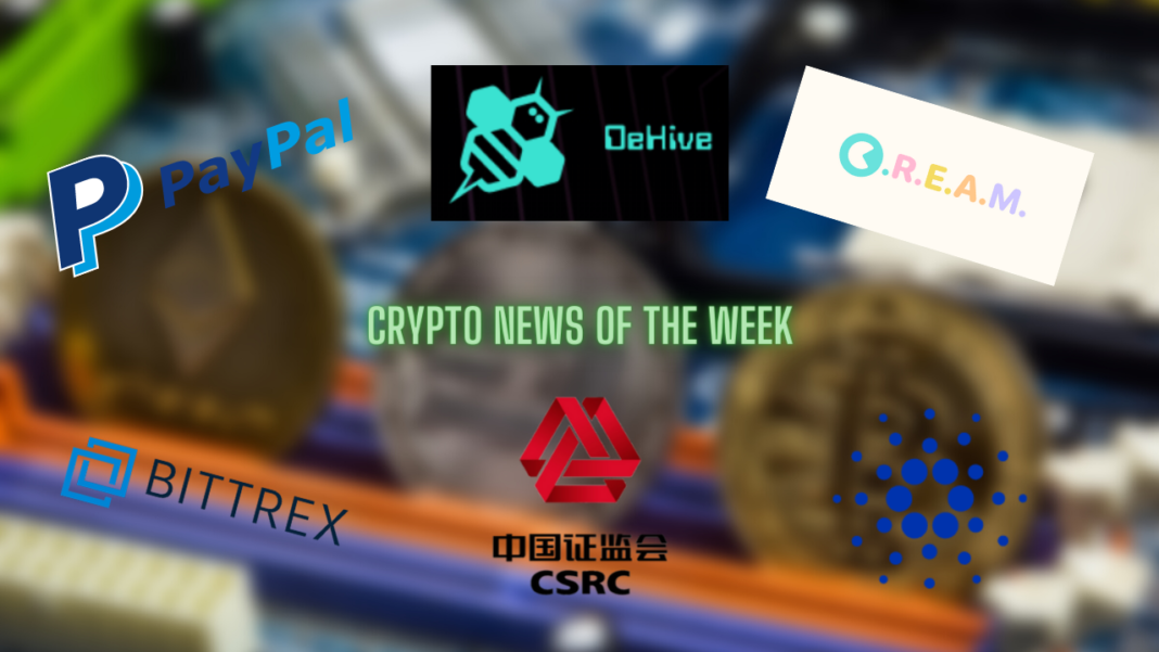 Weekly crypto roundup