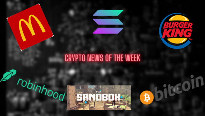 Weekly crypto roundup